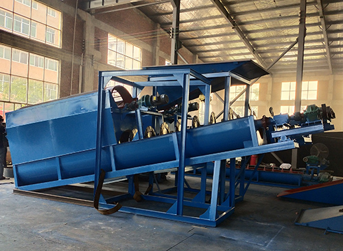 Sand screening and washing machine